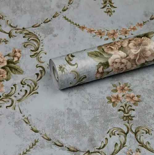 Miniatura 7 de Papel tapiz de damasco para despegar y pegar, extraíble, autoadhesivo, papel de contacto, revestimiento de pared, rollo decorativo de 17.71 x 118