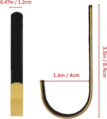 Miniatura 2 de 12 ganchos metálicos para armas, rifles, escopeta para almacenamiento de montaje en pared para gabinetes, oficinas, paredes Dorado