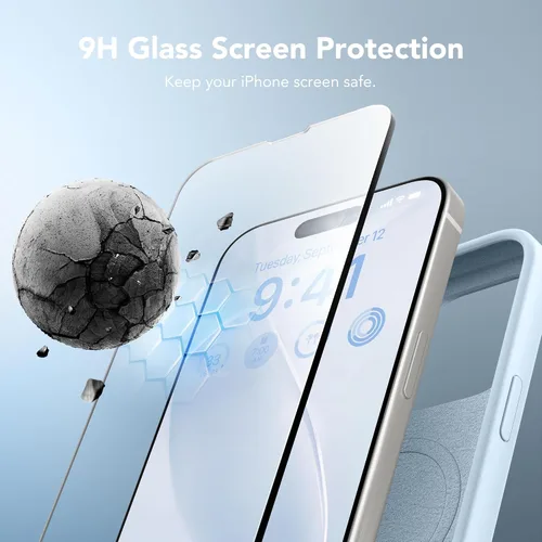 Miniatura 4 de GONEZ Funda de silicona para iPhone 14 Pro Max, compatible con MagSafe, con protector de pantalla + protector de lente de cámara, silicona líquida a