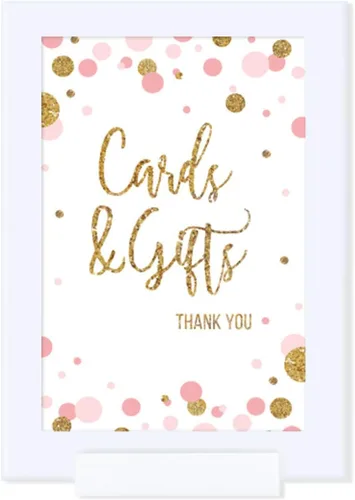 Miniatura 28 de Andaz Press Colección de fiesta de baby shower de niña con purpurina de oro rosa rubor, pancarta colgante con cuerda, Welcome Baby!, 5 pies, 1 juego