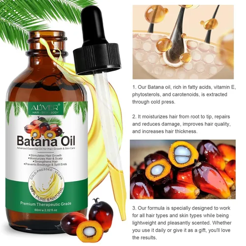 Miniatura 4 de Aceite de batana crudo para el crecimiento del cabello, aceite de batana 100% puro de Honduras, nutre el cabello seco y dañado, elimina las puntas