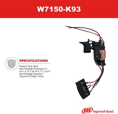 Miniatura 2 de Ingersoll Rand W7150-K93 Kit de gatillo y conector de batería para llave de impacto inalámbrica