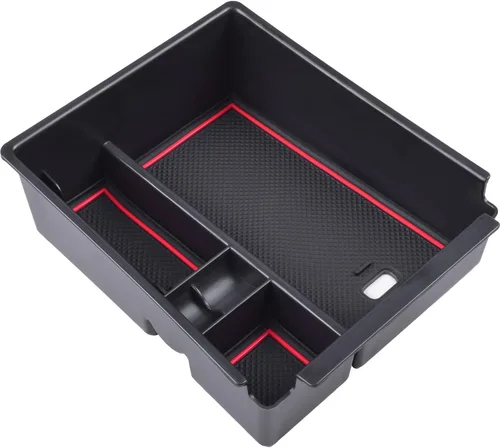 Miniatura 5 de HGWEI Organizador de Consola Central Compatible con Hyundai Tucson 2022-2024 y Santa Cruz 2022-2025 Accesorios Interiores Bandeja Insertable de Caja