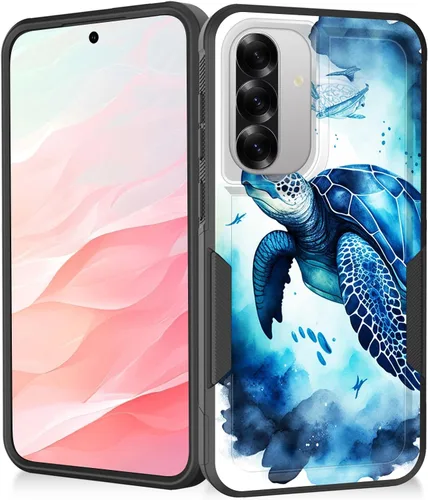 Miniatura 163 de Funda para Galaxy A14 5G, resistente de doble capa híbrida de policarbonato duro, goma suave, a prueba de golpes, funda protectora resistente