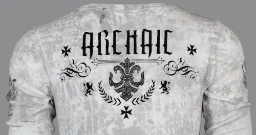 Miniatura 7 de Archaic by Affliction - Camisa térmica de manga larga para hombre, Blanco