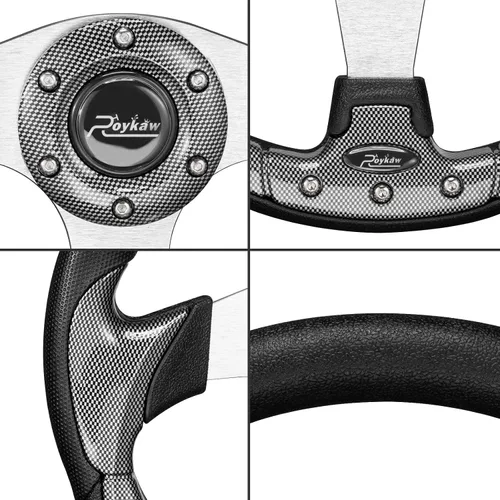 Miniatura 3 de Roykaw Volante universal para carrito de golf compatible con EZGO RXV TXT, Club Car DS Precedent Tempo, Yamaha G29 Drive Drive 2, diseño universal