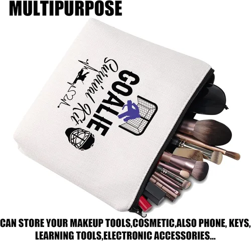 Miniatura 3 de JYTAPP Kit de supervivencia para porteros, bolsa de cosméticos, regalo de hockey sobre hielo, regalos para jugadores de hockey, bolsa de viaje