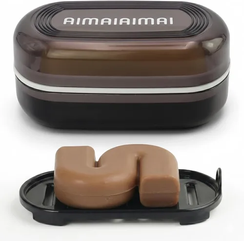 Miniatura 18 de AIMAIAIMAI Estuche de viaje para dos barras de champú – Compatible con barras de champú y acondicionador sólido Kitsch, contenedor grande de jabón