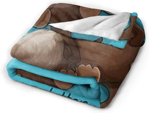 Miniatura 2 de Manta de Nutria Regalos de Nutria para Mujeres Hombres Niños Manta Liviana de Felpa para Regazo Manta de Franela Suave para Sofá Regalos