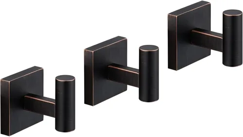 Miniatura 16 de KOKOSIRI Ganchos para Bata Toalla y Abrigo de Baño para Baño Cocina Pared Paquete de 2 Cromo Acero Inoxidable B1013CH-P2 Cromo pulido