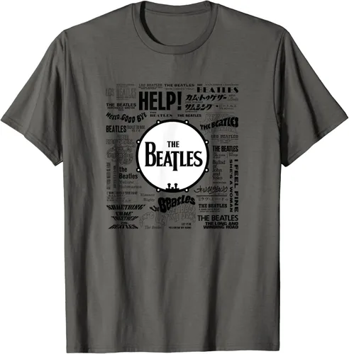 Miniatura 2 de The Beatles - Camiseta Beatles Singles World Art, Gris