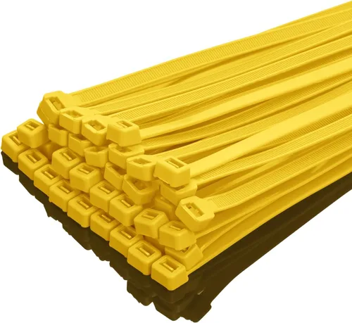 Miniatura 14 de XINGO Bridas Negras de 14 Pulgadas de Servicio Pesado Paquete de 100, Resistencia a la Tracción de 120 LBS, Bridas de Cable de Nailon Premium, Negro