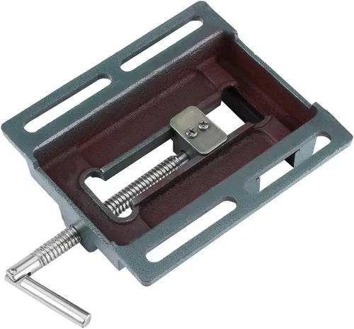 Miniatura 5 de Tornillo de prensa de taladro, 4 "de hierro fundido resistente tamaño de apertura de fresado soporte de banco abrazadera de carpintería máquina