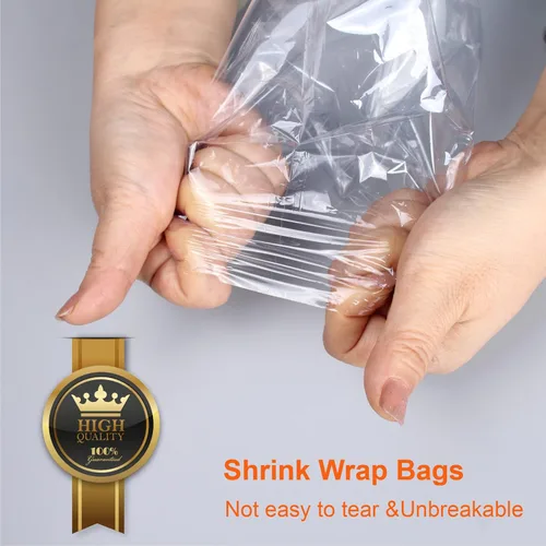 Miniatura 3 de CANWUPON 24 bolsas retráctiles para cestas de regalo, bolsas termorretráctiles de PVC transparente de 20 x 24 pulgadas, envoltura de celofán para 24