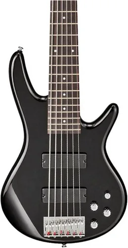 Miniatura 2 de Ibanez GSR206 bajo eléctrico de 6 cuerdas, diapasón de palisandro, Negro