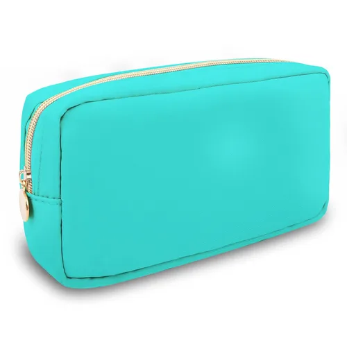 Miniatura 70 de Estuche pequeño para lápices y maquillaje para bolso, lindo estuche de lápices, bolsa de pinceles de maquillaje de nylon con cremallera, estuche