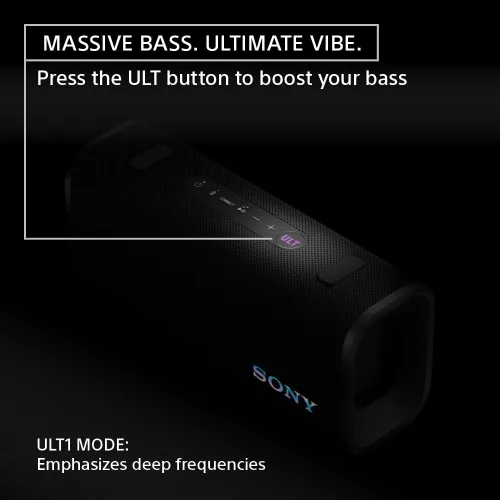 Miniatura 3 de Sony ULT Field 3 - Altavoz inalámbrico portátil Bluetooth, IP67 a prueba de agua, polvo, óxido y golpes con graves mejorados, batería de 24 horas