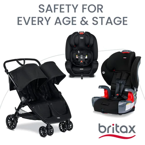 Miniatura 8 de Sistema de viaje para bebé Britax Willow Brook, conjunto de asiento de coche y cochecito con base Aspen, tecnología ClickTight, sistema RightSize
