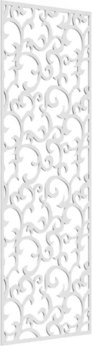 Miniatura 54 de Wheatland Paneles de pared decorativos de madera con calado, 9 3/8 pulgadas de ancho x 24 3/8 pulgadas de alto x 1/4 de alto, nogal