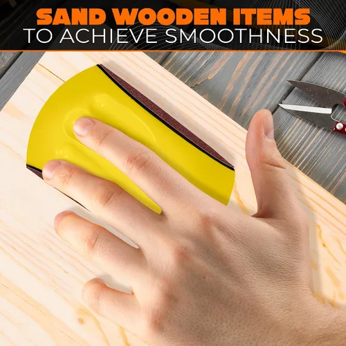 Miniatura 9 de Bloques de lijado de ratón para madera, bloque de lijadora de ratón, herramientas de carrocería automática, almohadillas de lijado de mano
