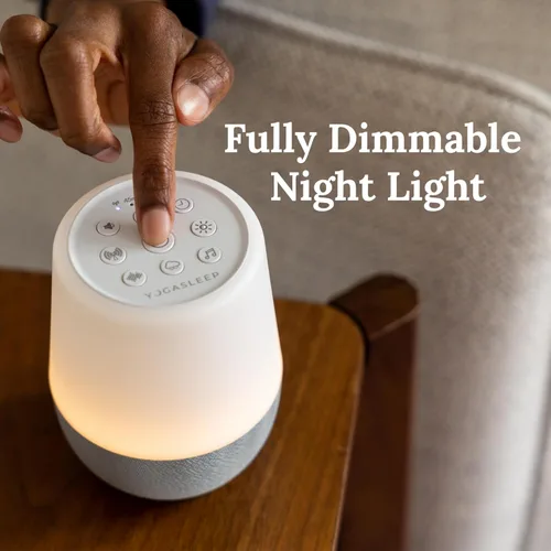 Miniatura 4 de Yogasleep Máquina de sonido de ruido blanco dúo y luz nocturna, 30 sonidos naturales, altavoz inalámbrico Bluetooth para viajes, privacidad