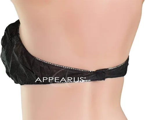 Miniatura 9 de APPEARUS Sujetadores desechables Spa Bra Top Brassieres Ropa interior para bronceado en aerosol y tratamientos corporales, negro, Negro