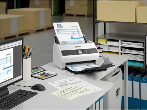 Miniatura 4 de Epson Workforce DS-970 Sheetfed Scanner - 600 dpi Óptico, Color blanco
