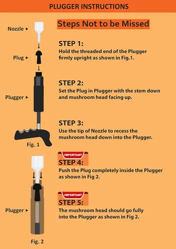 Miniatura 2 de GRAND PITSTOP Kit de reparación de pinchazos de neumáticos sin cámara de 20 piezas con tapón de hongo para pinchazos de neumáticos y pisos en Kit