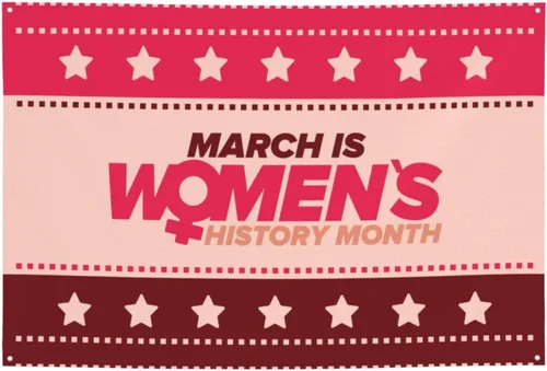Miniatura 15 de Día de la Mujer Marzo es el Mes de la Historia de la Mujer Pancarta de 70 x 35 pulgadas Fondo de fotografía de fiesta de vacaciones