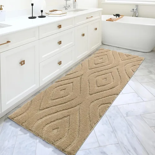 Miniatura 2 de DEXDE Alfombras de Baño Corredor 24x47 pulgadas Alfombra de Baño Larga Antideslizante Suave Lavable Alfombras de Baño Grandes para Baño Dormitorio