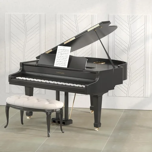 Miniatura 9 de TONOR 4 piezas de paneles acústicos, paneles de pared insonorizados de patrón de hojas de 47.2" x 23.6" x 0.35", autoadhesivos completos, paneles