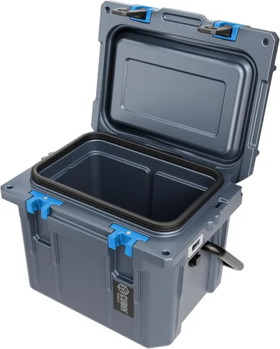 Miniatura 5 de Cubix Outdoors, Enfriador personal rotomoldeado QuadraX 10QT, hielera dura aislante portátil, retención de frío de 3 días, portaviandas Gris granito
