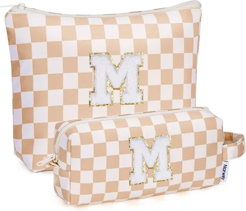 Miniatura 97 de Narwey Bolsa de maquillaje con inicial, regalos de graduación para adolescentes, niñas, niños y adolescentes, cosas de moda de 6 a 18 años, bolsa