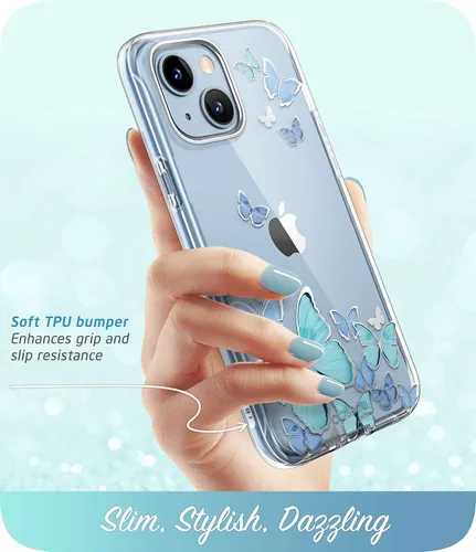 Miniatura 4 de i-Blason Cosmo - Funda para iPhone 14/13 con protector de pantalla integrado, funda protectora delgada de cuerpo completo para iPhone 14/13 de 6.1
