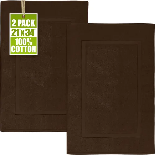 Miniatura 26 de Utopia Towels Alfombra de algodón con banda, tapetes de baño, no es una alfombra de baño, 21 por 34 pulgadas / 53.34 x 86.36 cm, 100% algodón hilado