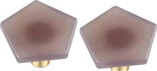 Miniatura 9 de Rockcloud Cajón de perilla de ágata con tornillos, mango de ágata morada en forma de cruz para armario, armario, accesorios para decoración