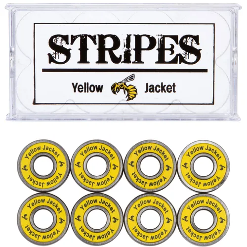 Miniatura 20 de Yellow Jacket - Rodamientos premium para patineta y longboard, profesionales, 608, ABEC 9, naranja tropical (paquete de 8)