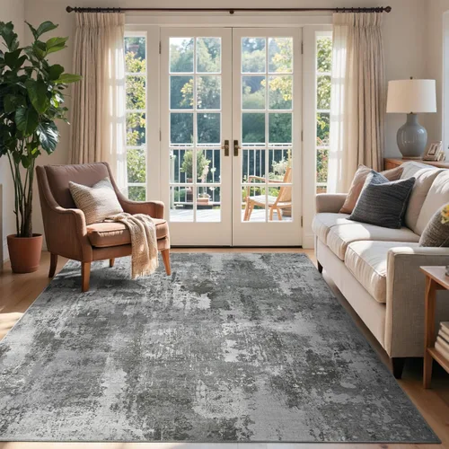 Miniatura 33 de Alfombra de pasillo lavable de 2 x 6 pies, antideslizante, de pelo bajo, alfombra de área de cocina, alfombra suave y larga para entrada, alfombra