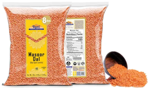 Miniatura 6 de Rani Masoor Dal (lentejas rojas indias) gramo dividido, 128 onzas (8 libras) 8.0 lbs, a granel ~ todo natural, apto para gluten, sin OMG, vegano