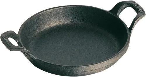 Miniatura 9 de Staub Plato ovalado para hornear de hierro fundido de 12.5 x 9 pulgadas, negro mate, fabricado en Francia