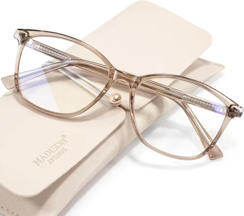 Miniatura 16 de Madison Avenue - Lentes de lectura cuadrados vintage para mujer, con filtro de luz azul, fabricados en TR90, reducen el cansancio visual