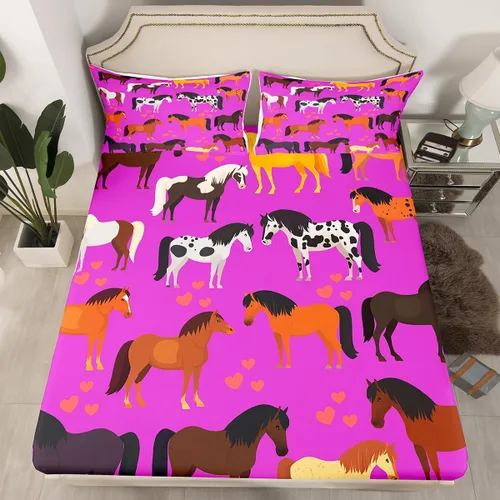 Miniatura 6 de Erosebridal Sábana bajera ajustable de vaquero, tamaño individual, desierto salvaje oeste americano, ilustración dibujada a mano, para decoración