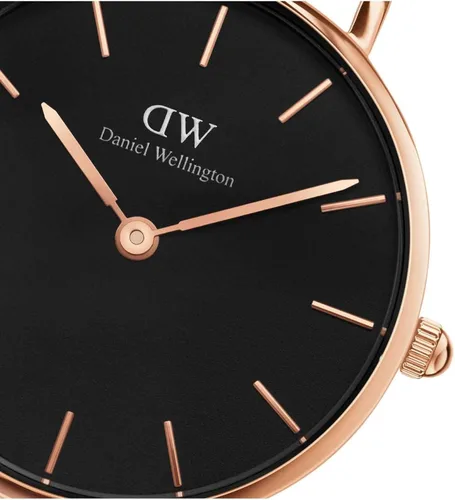 Miniatura 3 de Daniel Wellington Reloj Petite Ashfield, pulsera de malla negra mate