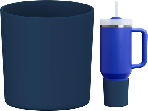 Miniatura 26 de WUQID Bota de silicona superior compatible con Stanley Quencher H2.0 e IceFlow Flip y ProTour de 40oz 30oz 20oz 14oz, se ajusta al mismo diámetro