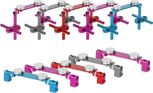 Miniatura 13 de Milltrip Soportes magnéticos para el cuerpo RC, montaje magnético de carrocería, kit de montaje de carcasa magnética de aluminio, soporte de poste