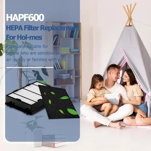 Miniatura 2 de Filtros HEPA HAPF600 para purificador de aire Holmes HAP616, HAP633, HAP653, HAP726, HAP756, HAP759, HAP8615, HAP8650, HAP9726, reemplaza HAPF600TCS