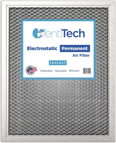 Filtro de aire electrostático permanente lavable de Venti Tech, filtro para el sistema del HVAC, captura alérgenos para un ambiente saludable en el