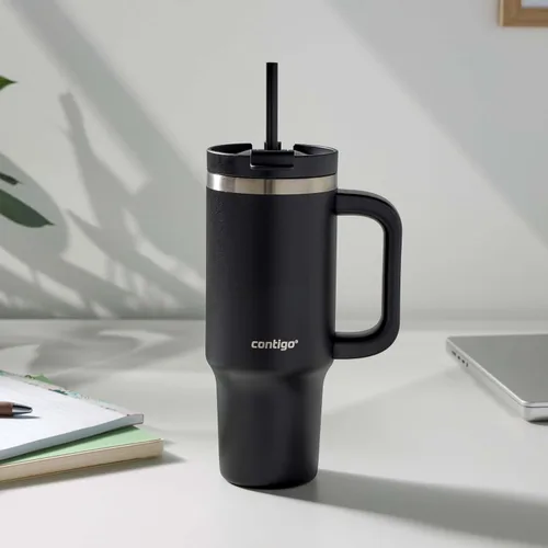 Miniatura 6 de Contigo Streeterville 30 onzas Vaso, Acero Inoxidable con Aislamiento al Vacío, Resistente a Fugas, Mantiene el Frío durante 29 Horas, Cabe