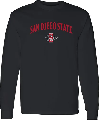Miniatura 131 de NCAA oficial de College – University Team Color Arco Logo Manga Larga