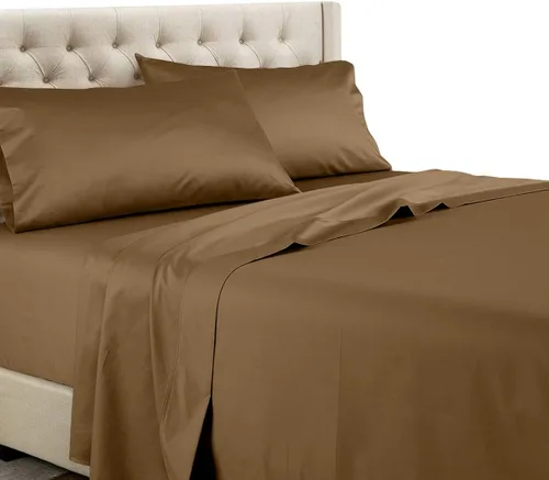 Miniatura 26 de Royal Tradition Juego de 2 fundas de almohada estándar de 600 hilos, 100% algodón, color beige